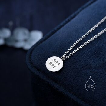 Tiny Barn Owl Bird Pendant Necklace In Sterling Silver, 5 of 12