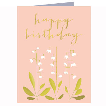 Mini Gold Foiled Birthday Card, 2 of 5
