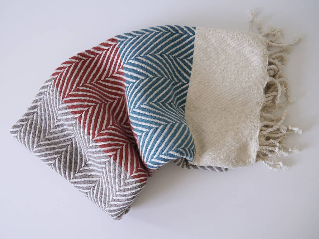 Handwoven Cotton Sofa Throw Blanket, 1 of 12