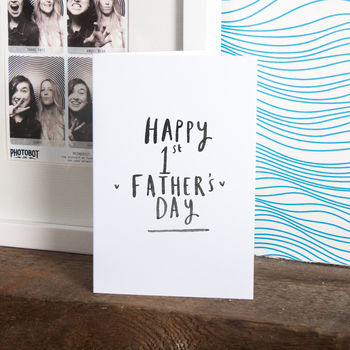 'Happy 1st Father's Day' Greetings Card, 3 of 4