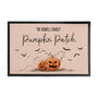 Personalised Halloween Pumpkin Patch Indoor Doormat, thumbnail 3 of 4