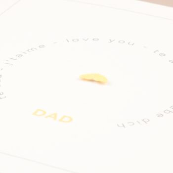 Handmade Multilingual 'I Love You Dad' Father's Day / Birthday Card, 3 of 3