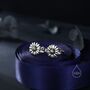 Sterling Silver Daisy Flower Stud Earrings, thumbnail 5 of 12