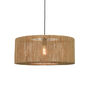 Hessian Drum Pendant Shade | Natural Jute Ceiling Light, thumbnail 2 of 4