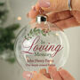 Personalised In Loving Memory Glass Bauble, thumbnail 2 of 4