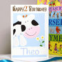 Personalised Farm Cow Age Birthday Card, thumbnail 2 of 9