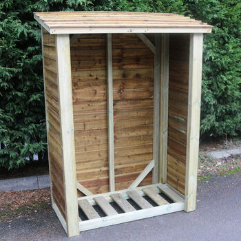Heavy Duty Log Store 6ft X 4ft High Quality Timber, 2 of 2