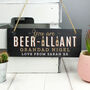 Personalised Beer Illiant Hanging Slate Plaque, thumbnail 1 of 3