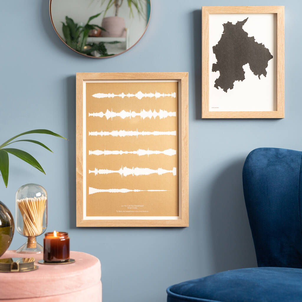 Risograph Reverse Printed Sound Wave Print, 1 of 12