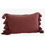 Cushion W/ Tassels Burnt Henna, thumbnail 1 of 2