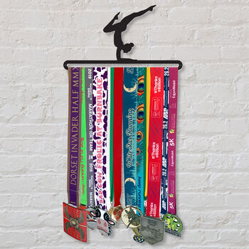 'Female Gymnast' Medal Holder Wall Display Hanger, 2 of 4