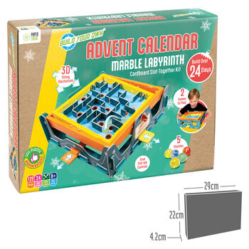 Build Your Own Personalised Marble Labyrinth Advent Calendar, 9 of 9
