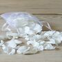 Mini Biodegradable White Rose Petal Confetti Bags, thumbnail 2 of 3