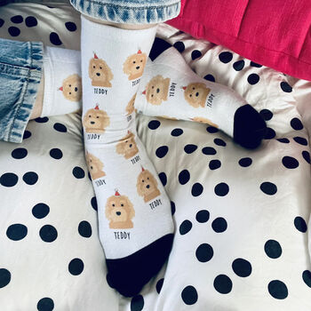 Personalised Dog Mum / Dog Dad Father's Day Heart Socks, 3 of 12