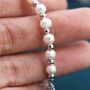 Freshwater Pearl And Heart Charm Beaded Bracelet, thumbnail 7 of 11