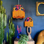 Sadie Vintage Fringed Dome Lampshade In Electric Leopard, thumbnail 1 of 6