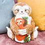 Personalised Baby Sloth Milestone Blanket, thumbnail 4 of 7