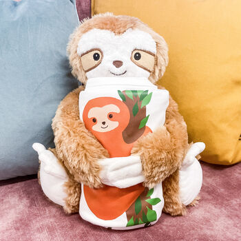 Personalised Baby Sloth Milestone Blanket, 4 of 7