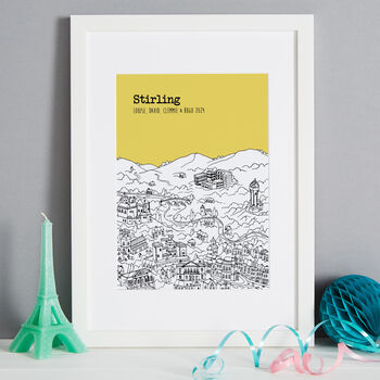 Personalised Stirling Print, 3 of 11