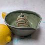 Handmade Ceramic Lemon Squeezer Blue/Green, thumbnail 1 of 6