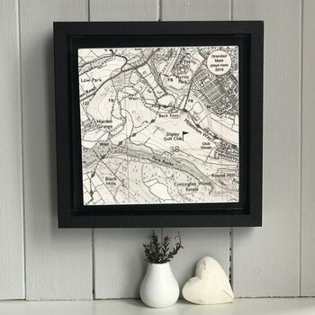 Golf Course Map Printed On Wood, 8 of 11