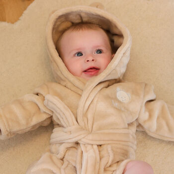 Personalised Baby Dressing Gown Bear, 10 of 10