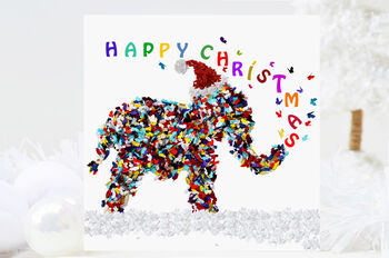 Elephant Birthday Card With Butterfly Message From Trunk, 2 of 9
