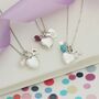 Childs Silver Heart Locket Personalised With Birthstone, thumbnail 1 of 12