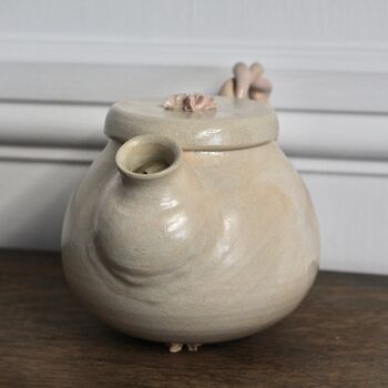 Ceramic Tea Pot In Peach, 5 of 6