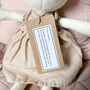 Pink Linen Soft Toy Bunny Rabbit, thumbnail 5 of 5