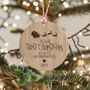 Personalised First Christmas As My Grandparents Bauble, thumbnail 2 of 2
