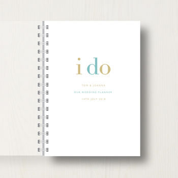 Personalised 'I Do' Wedding Planner Journal, 9 of 10
