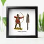 English Crusade Arrow Frame And Watercolour Illustration, thumbnail 1 of 5