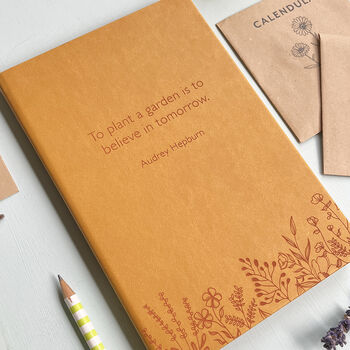 Personalised Gardening Notebook Your Own Words, 2 of 12