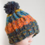 Kids Corkscrew Knitted Bobble Hat, thumbnail 1 of 4
