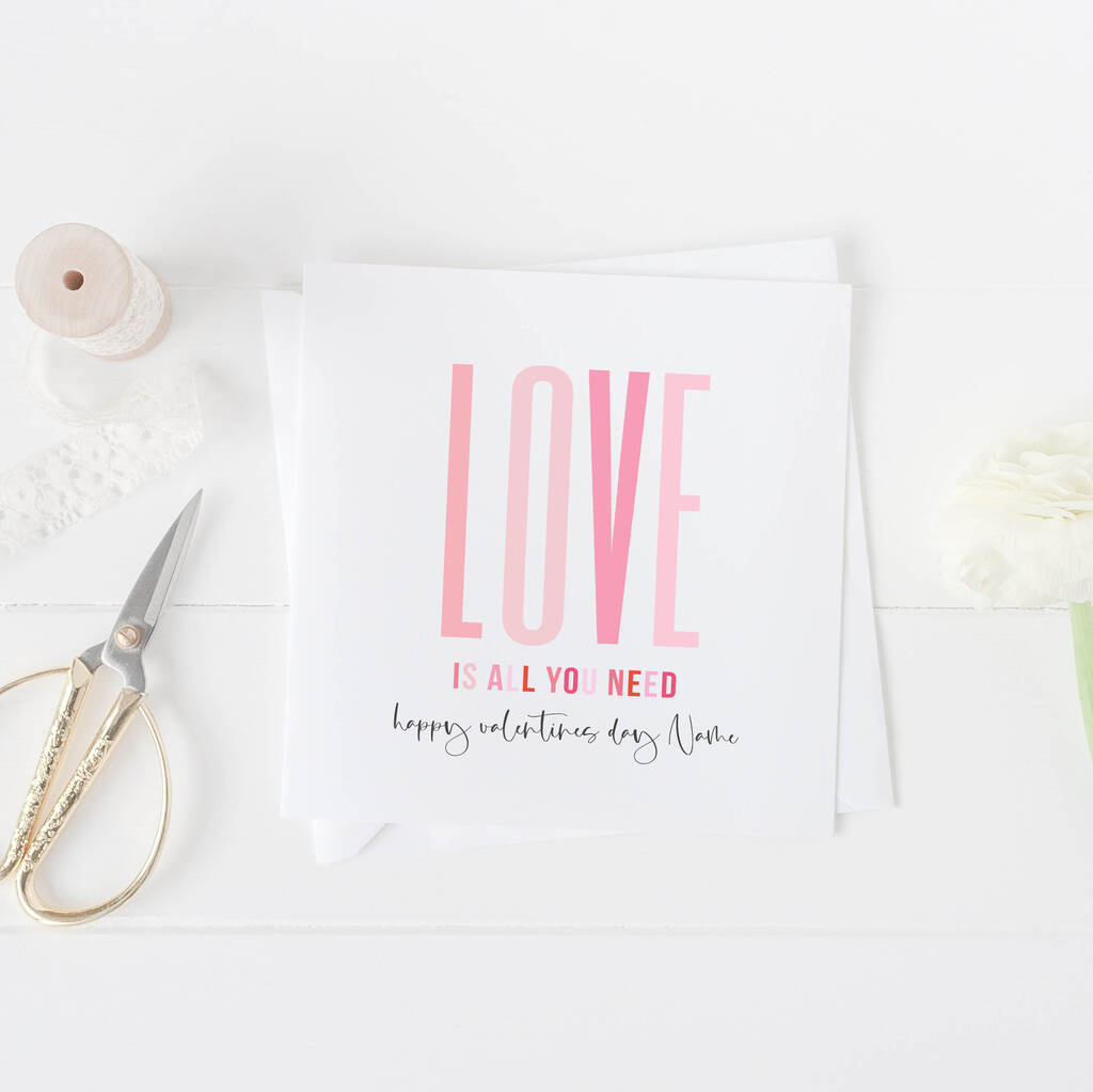 Loe Is Personalised Valentines Card By Gorgeous Creations ...