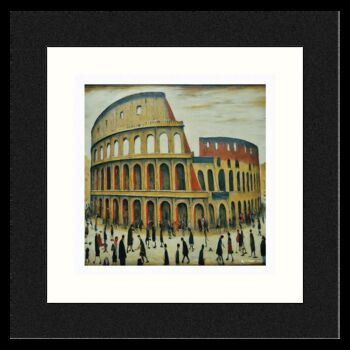 Framed 'The Colosseum' Print. Lowry Style, 2 of 4