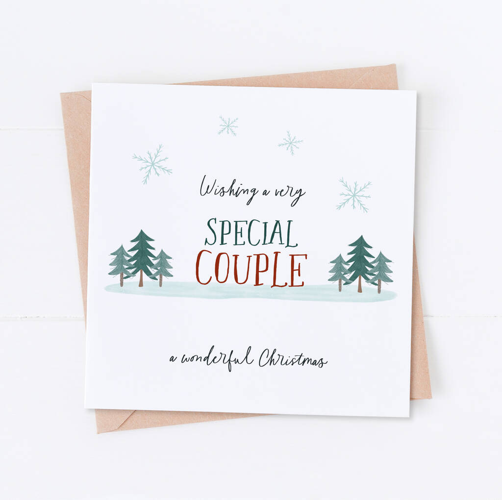 Special Couple / Family Christmas Card By Studio One48