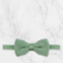 Wedding Handmade Polyester Knitted Tie In Sage Green, thumbnail 5 of 8