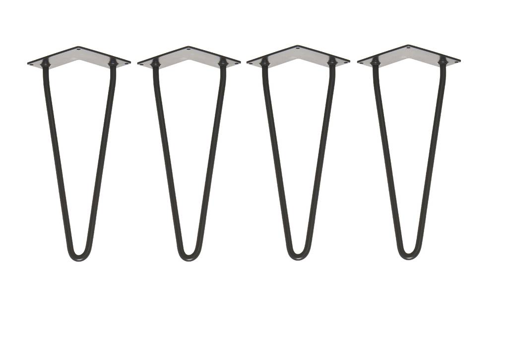 Four X Two Rod Black Hairpin Legs In All Sizes By Wicked Hairpins ...