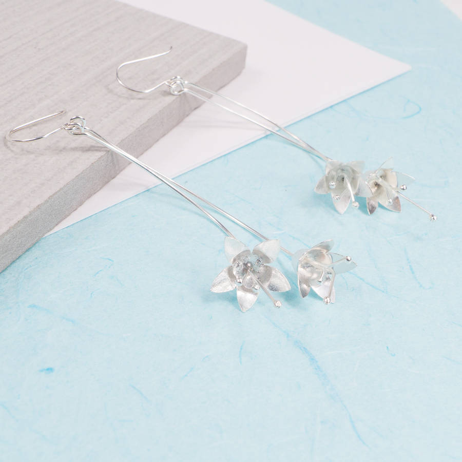 Azalea Drop Earrings By Summer And Silver