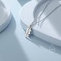 Sterling Silver Delicate Oak Leaf Pendant Necklace, thumbnail 1 of 11