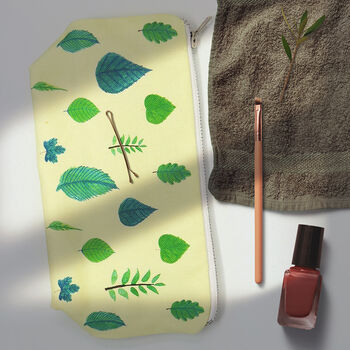 Cotton Leaf Makeup And Cosmetic Bag, 4 of 6