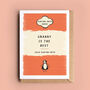 Personalised Mother’s Day Card Mid Century Penguin Book Design, thumbnail 1 of 3