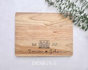 Personalised Wooden Chopping Board – Custom Engraved Kitchen Board Gift, 2 of 7