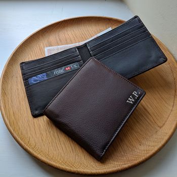 Personalised Foiled Men's Classic Leather Wallet, 5 of 11