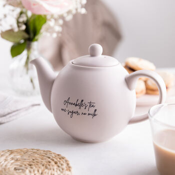 Personalised Engraved Teapot For Her, 9 of 11