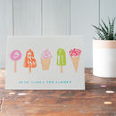 personalised summer ice creams card by inkpaintpaper ...