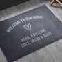 Personalised 'Our Home' Doormat, thumbnail 2 of 4