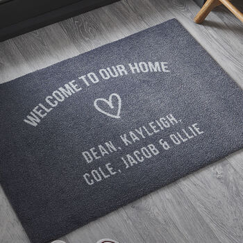 Personalised 'Our Home' Doormat, 2 of 4
